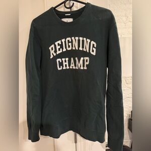 Reigning Champ Green Crewneck Sweatshirt